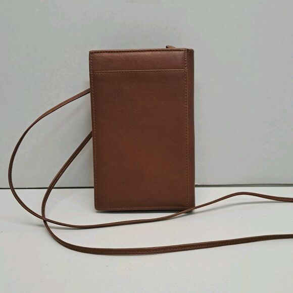 Boulder Ridge Handbags - Boulder Ridge Crossbody Bag Brown Leather Folding Wallet Purse